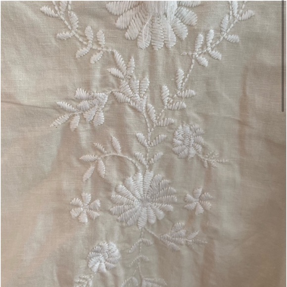 Gap boho embroidered cotton linen pull on shirt women's XS bohemian feminine - Picture 3 of 11